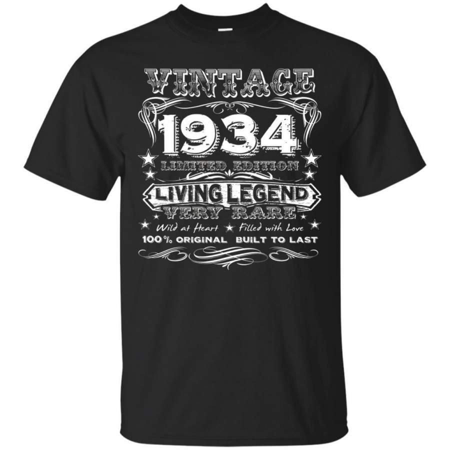 AGR Vintage 1934 Birthday Living Legend Very Rare Men’s T-shirt