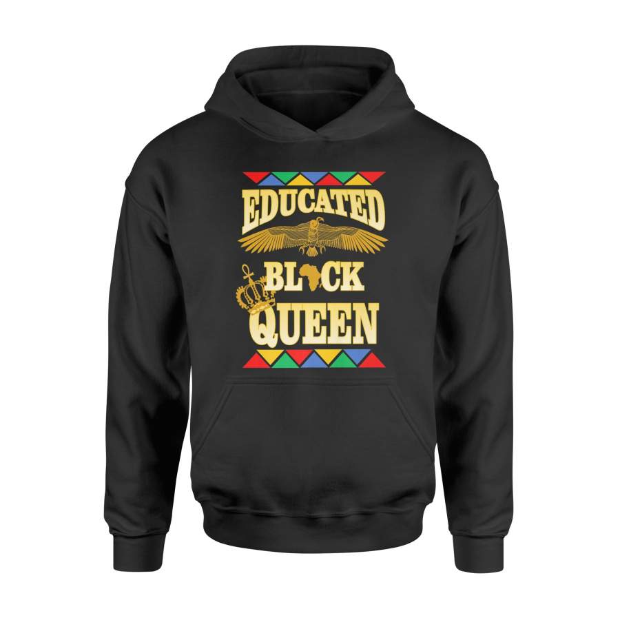 Educated Black Queen Melanin Apparel African Hoodie