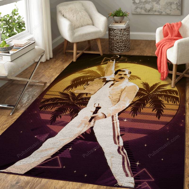 The Freddie Mercury Retro – 80S Retro Rug Mats – Carpet