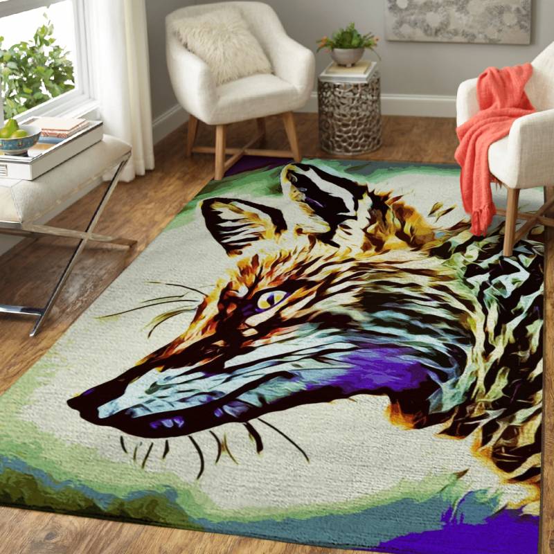 Surreal Fox  – Animals Area Rug Carpet