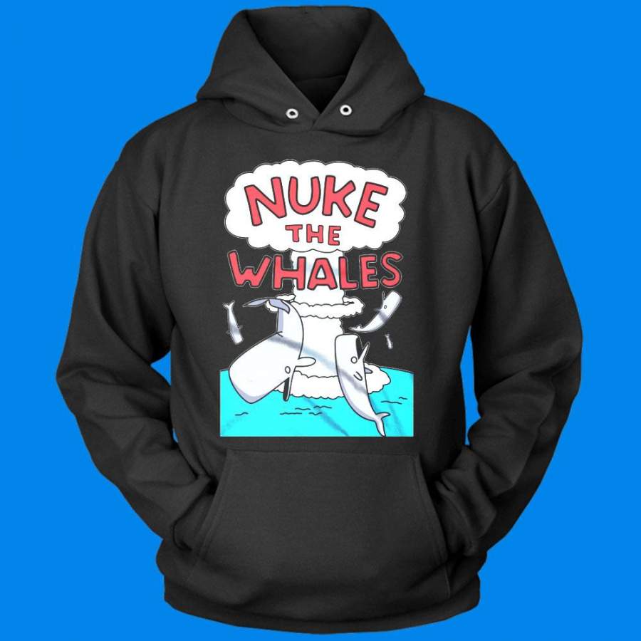 Nuke The Whales Shark Men’S Hoodie