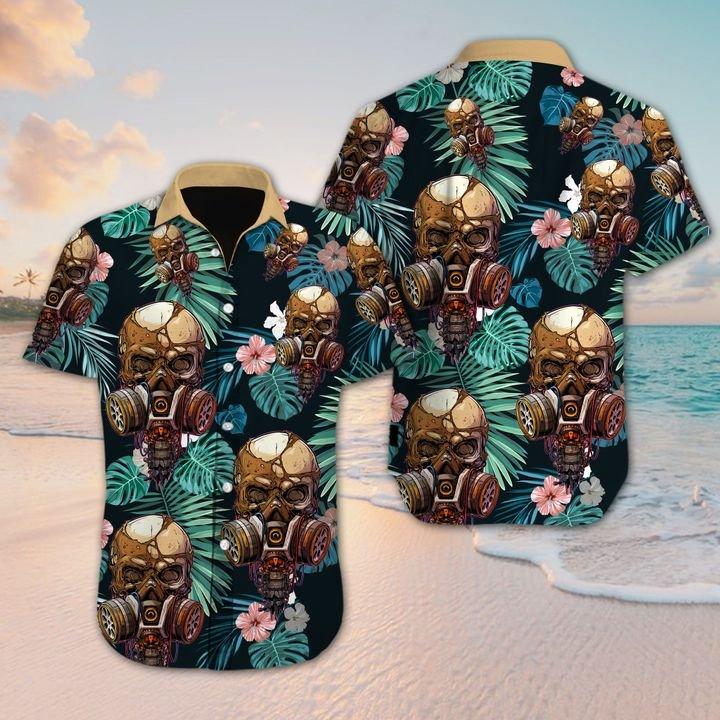 Skull Hawaii Shirt Unisex Full Size Adult Colorful Ha73533