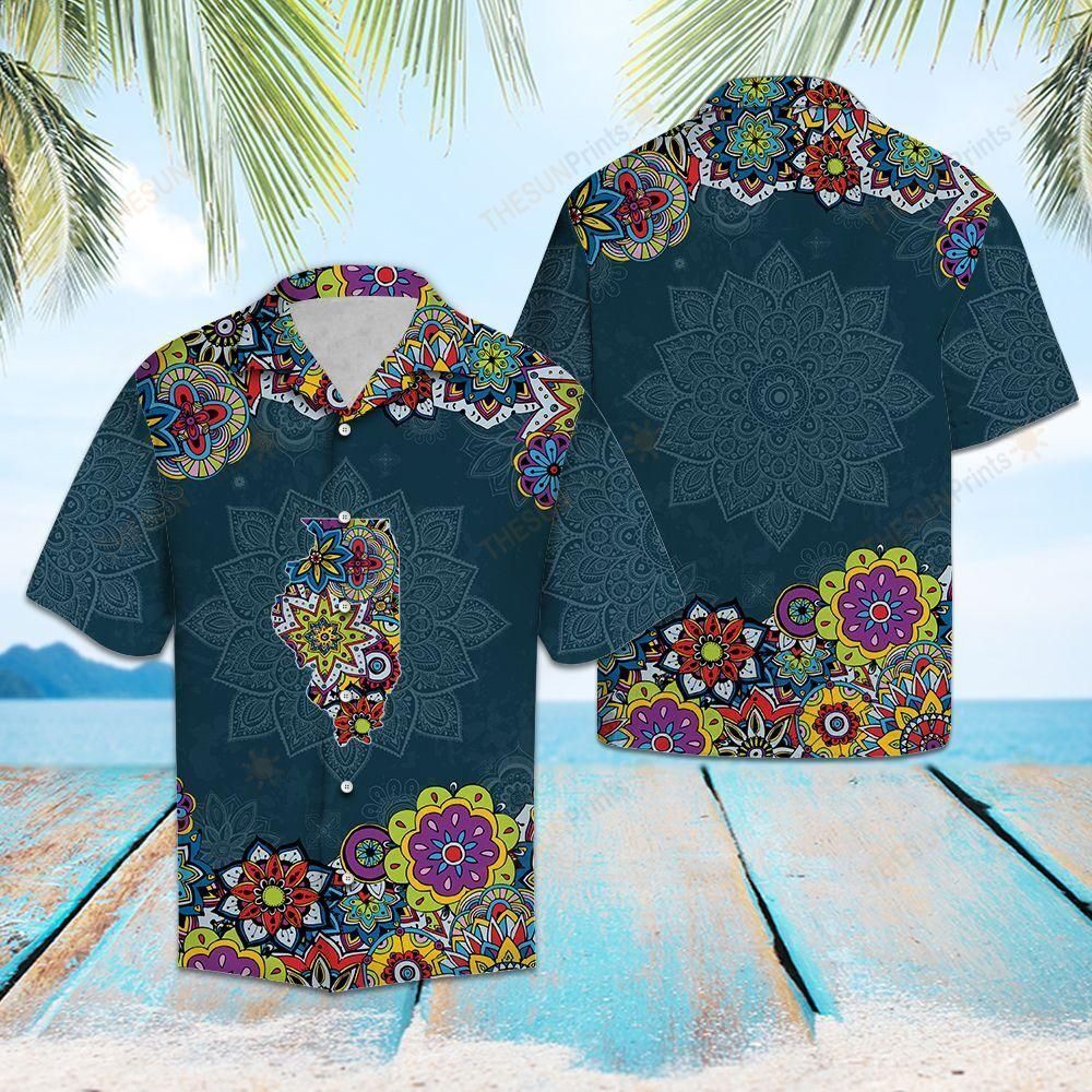 Illinois Mandala Hawaiian Shirt Ha6002