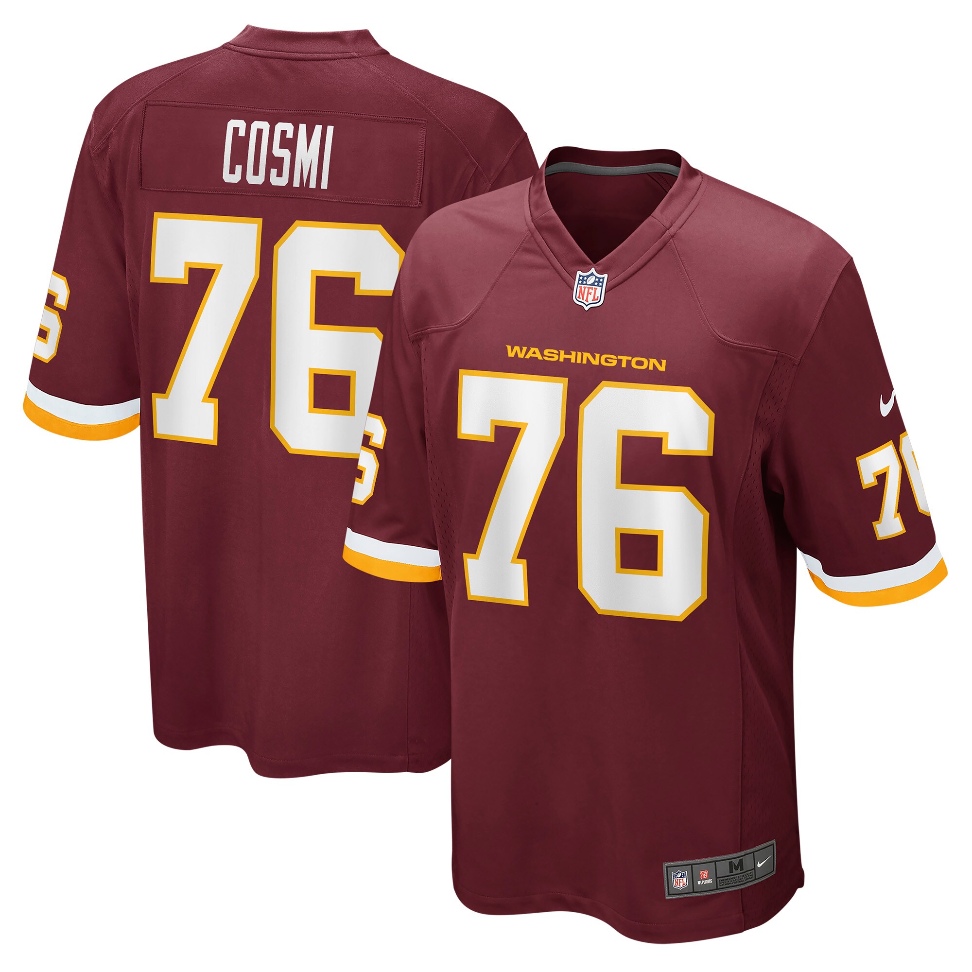 Sam Cosmi Washington Football Team Game Jersey – Burgundy