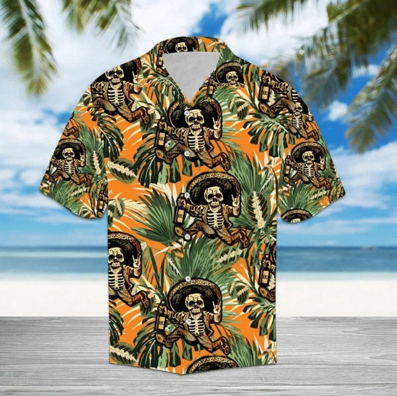 Skull Hawaii Shirt Aloha For Beach Tropical Ha60709