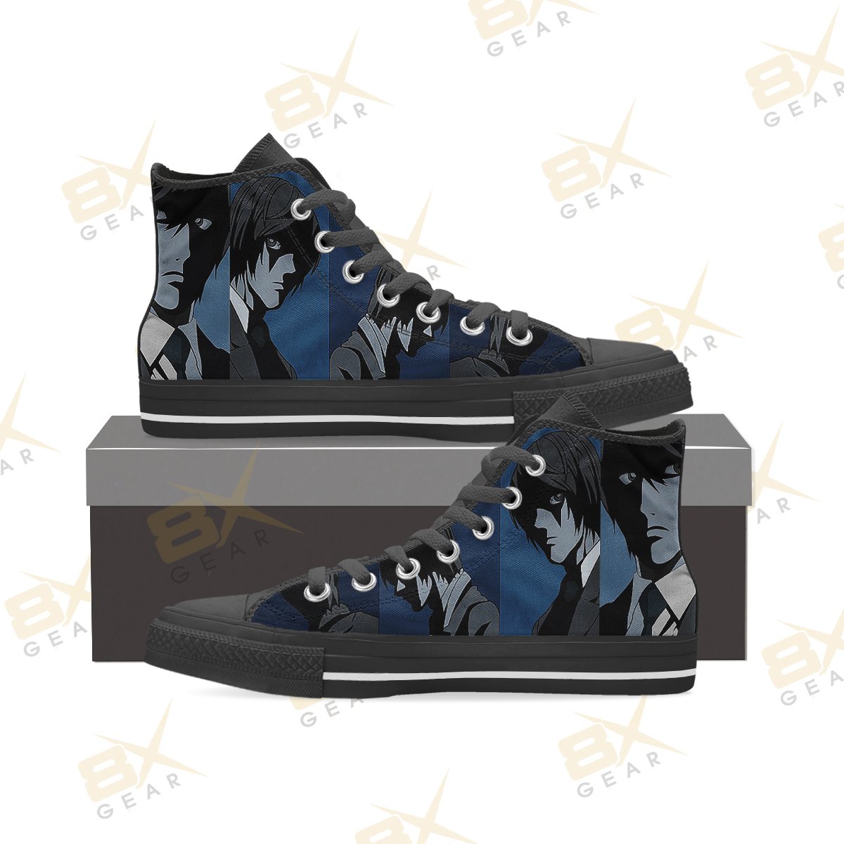 Death Note Anime Shoes Light Yagami Hi Top Sneakers