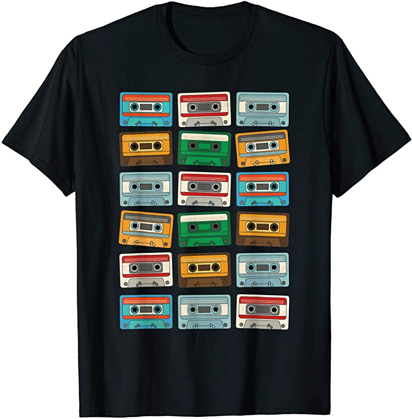 Cassette Tapes I Love The Vintage 80s Music Mixtapes T-Shirt