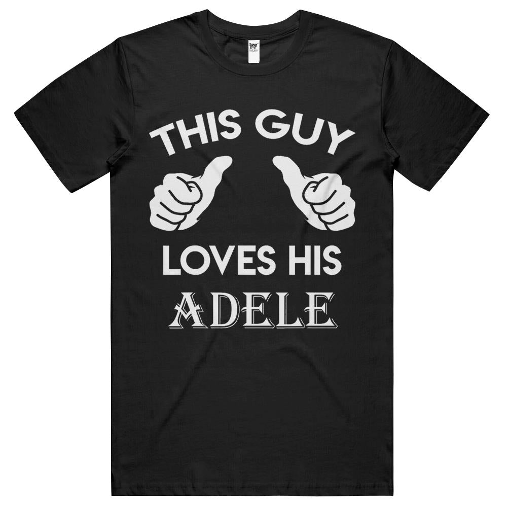 This Guy Loves His Adele Gift Valentine Heart Belongs 3 T Shirts