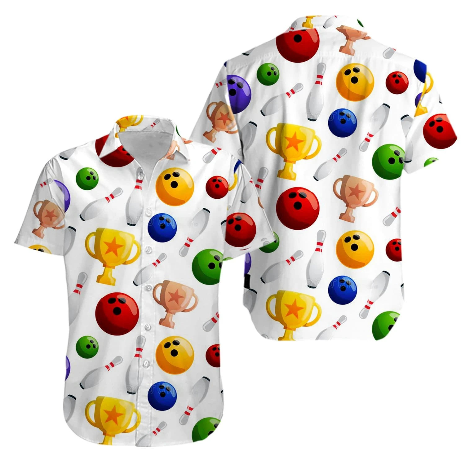 Bowling Colorful Hawaii Shirts Kv Ha54696