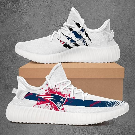 Custom Shoes Yeezy New England Patriots Custom Yeezy Shoes 3