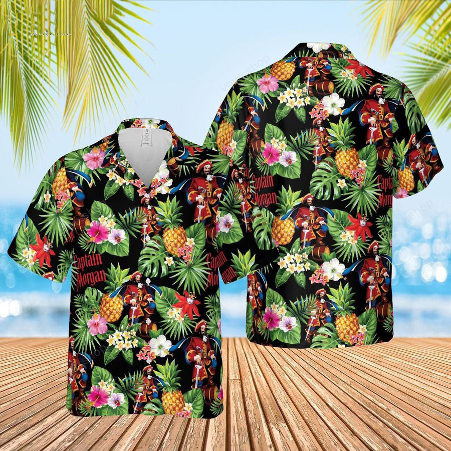 Captain Morgan Rum Pineapple Hawaii Shirt Ha12326