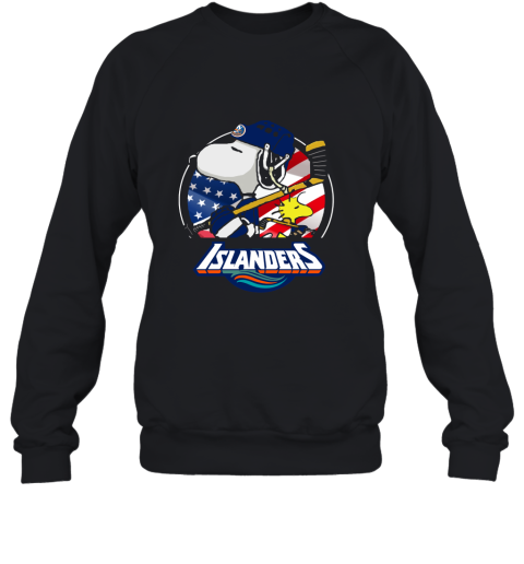 New York Islanders Ice Hockey Snoopy And Woodstock 2D Sweatshirt