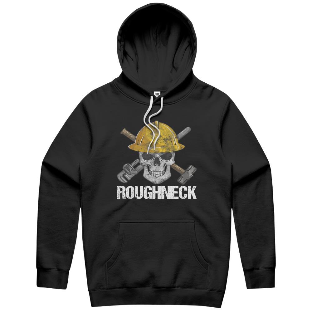 Roughneck Skull, Oilfield Worker Oil Field Rig Drilling Hoodie