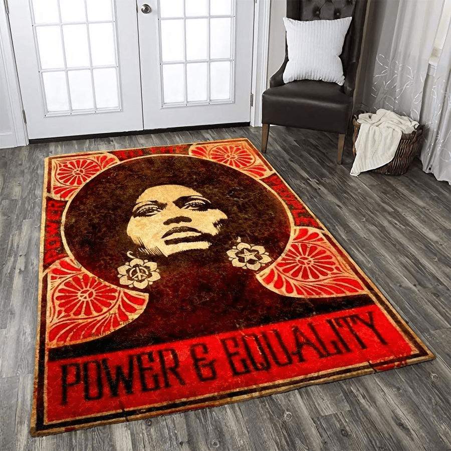 Black Queen Power and Equality Rug