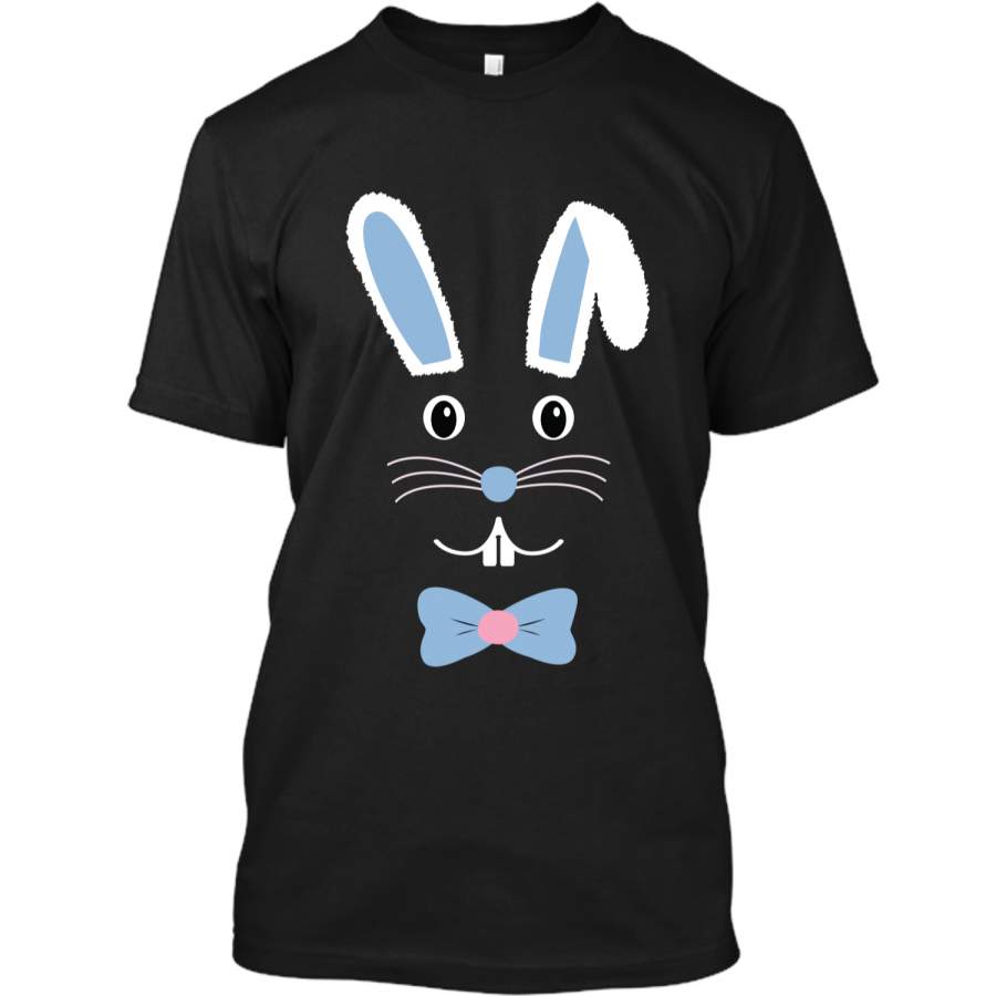 Cute Easter Bunny with Bowtie T-Shirt Custom Ultra Cotton