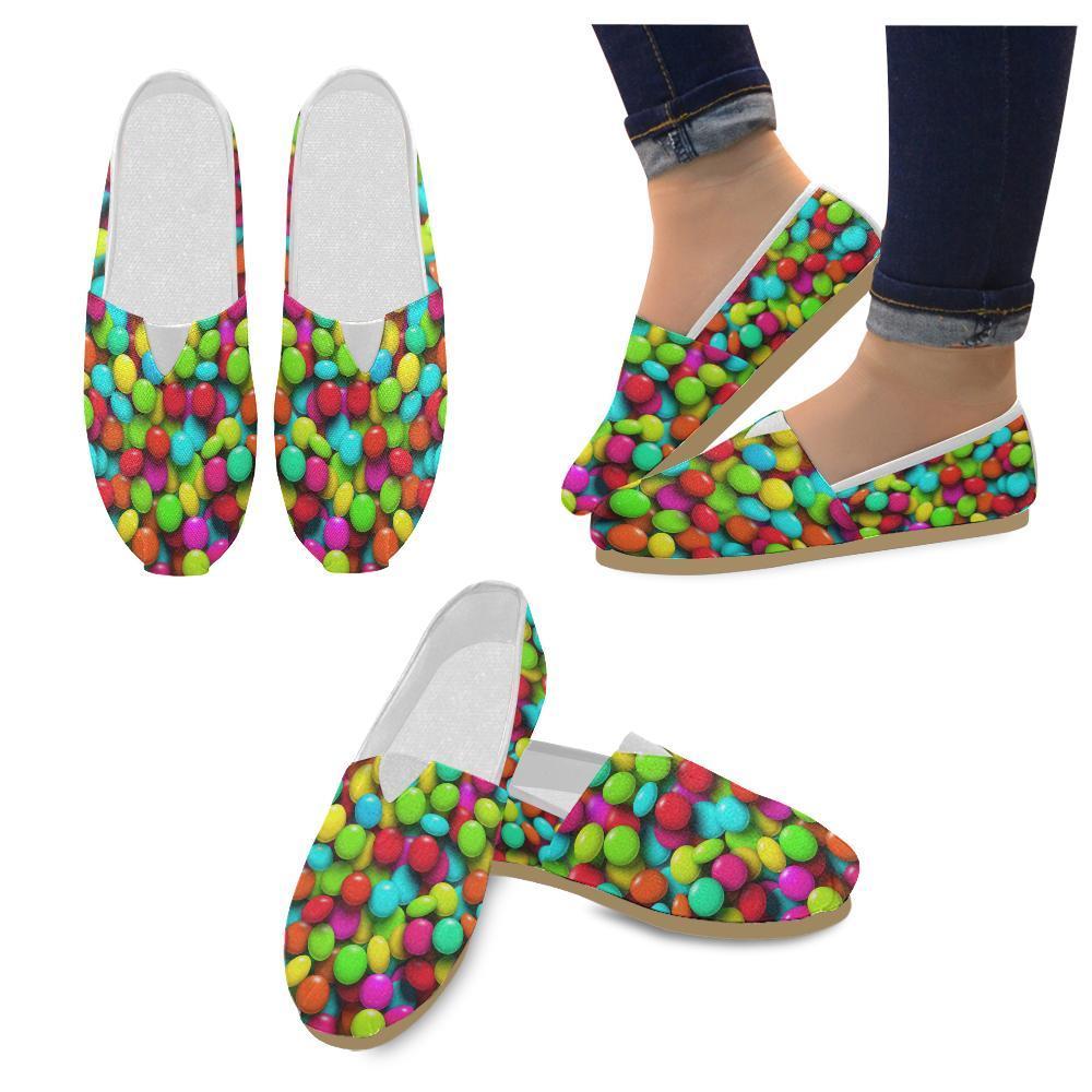 Candy Pattern Print Design Ca03 Women Casual Shoes