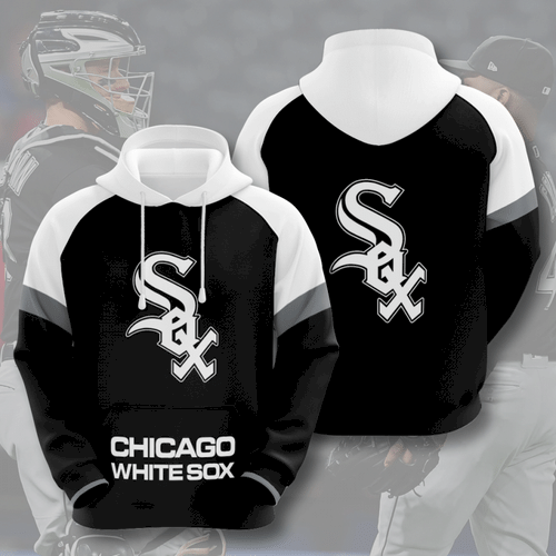 Chicago White Sox Black White 3D Hoodie