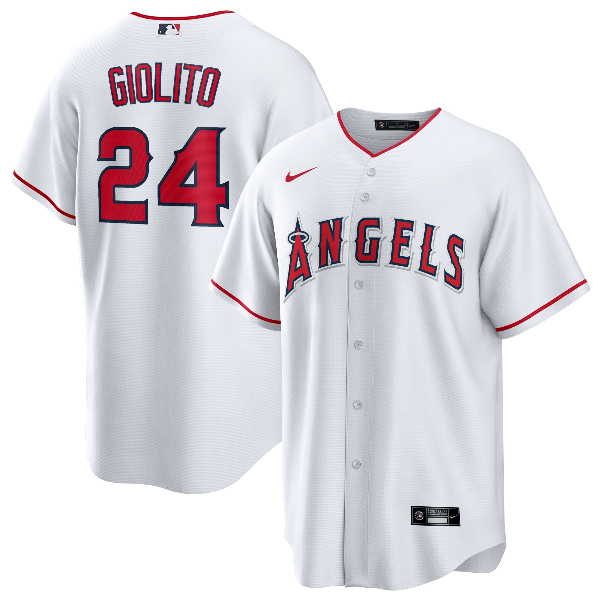 Men’s Los Angeles Angels Lucas Giolito White Home Player Jersey