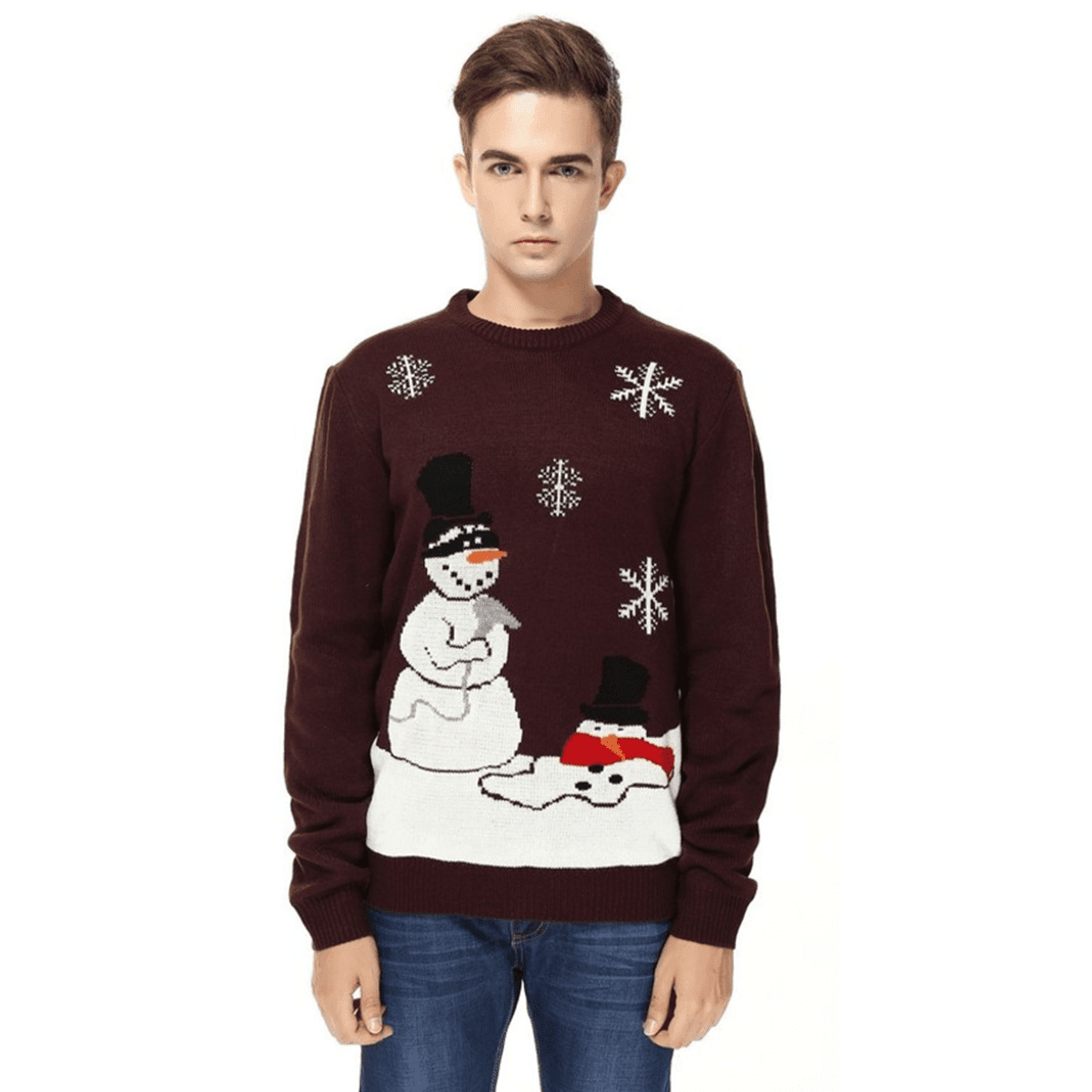 Snowman Meltdown Ugly Christmas Sweater