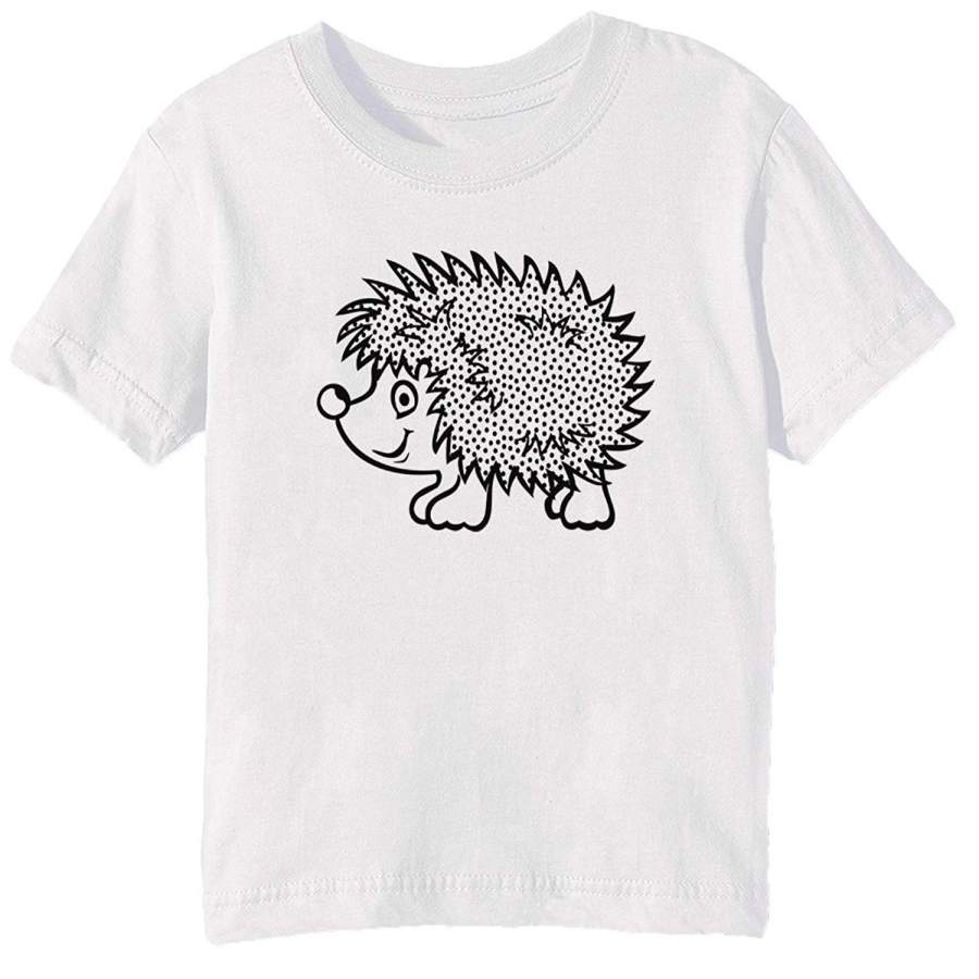 Summer T-Shirts,Hedgehog T-Shirt White O-Neck Short Sleeved T Shirt Summer Fashion Loose Funny Tee Shirt For Men ,Men’S Fashion T-Shirt