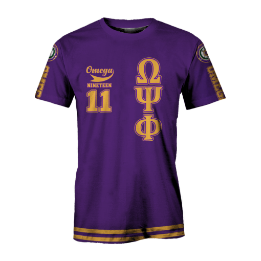 Omega Psi Phi 1911 Fraternity Purple All Over Print