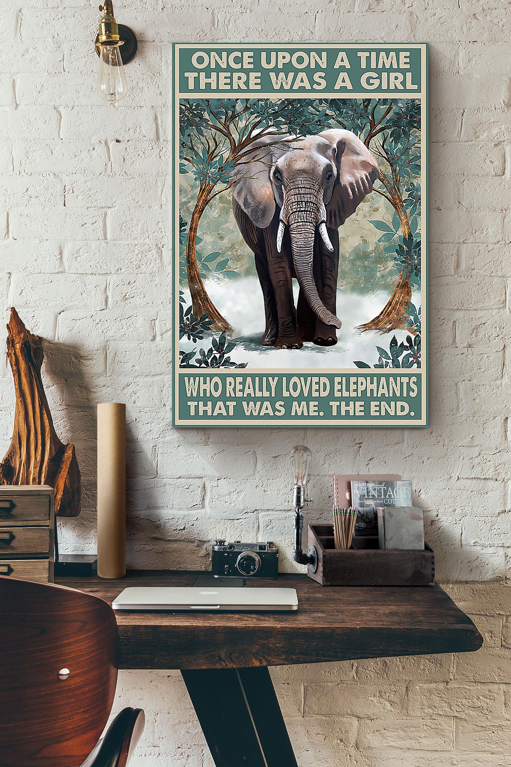 There Was A Girl Who Really Loved Elephants In Snow That Was Me Poster