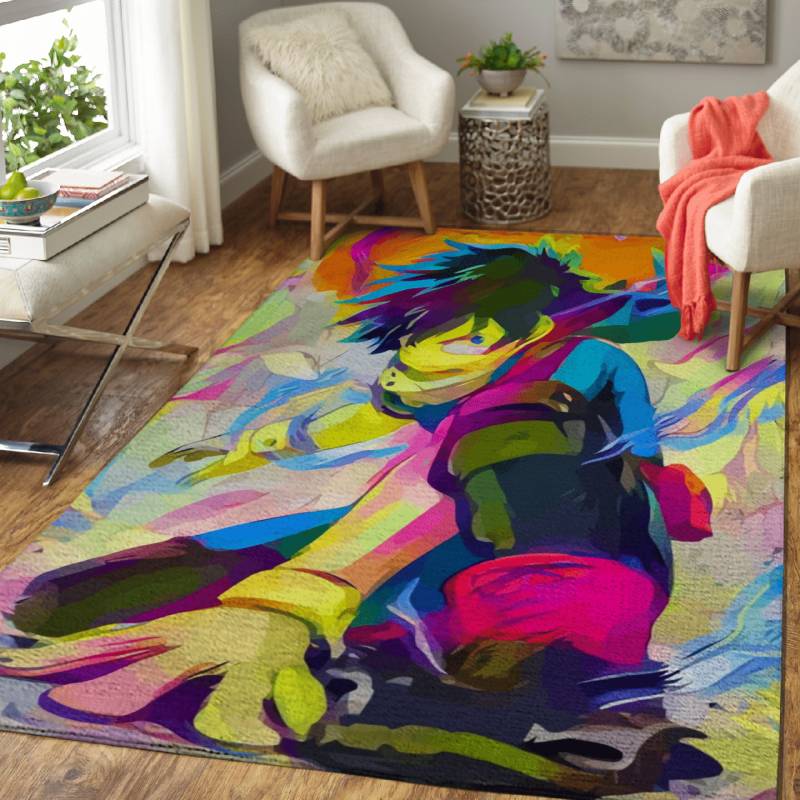 Izuku Midoriya Colorful Anime Area Rug – Carpet