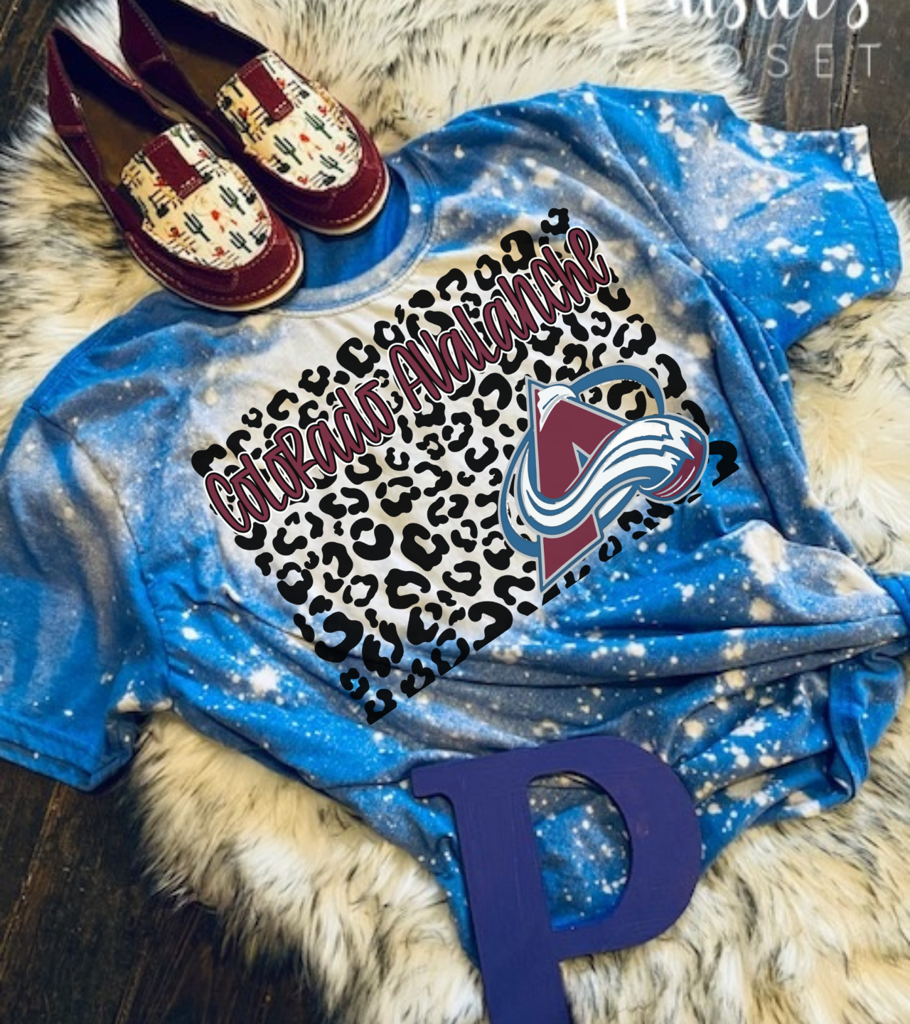 Colorado Avalanche Leopard Hockey Shirt