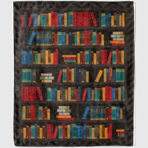 Blankets Booksheves Blanket Books Blanket  Gift For Book Lovers Birthday Gift Home Decor Bedding  Couch Sofa Soft And Comfy Cozy