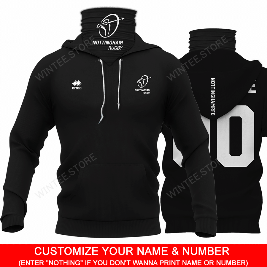 32NottinghamRFC001 |HoodieMask| CUSTOMIZE YOUR NAME & NUMBER | HOT SALE 3D PRINTED