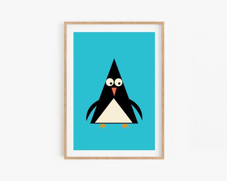 Illustrated Penguin Poster