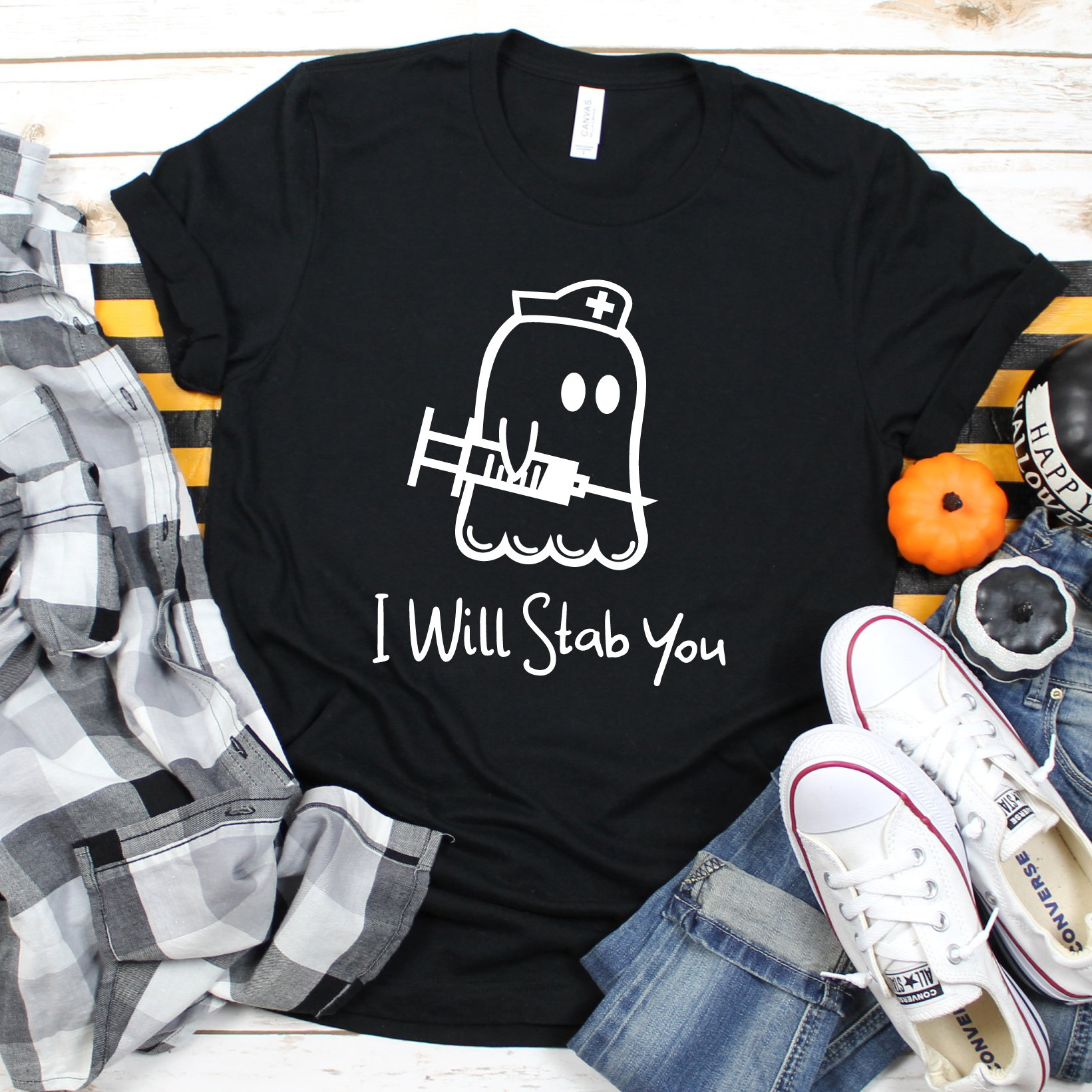  Halloween gift I Will Stab You, Nurse Halloween, Ghost Shirt, Halloween Ghost Shirt, Halloween Shirts, Halloween Party, Halloween T-Shirt, Halloween Costume Sweatshirt Hoodie