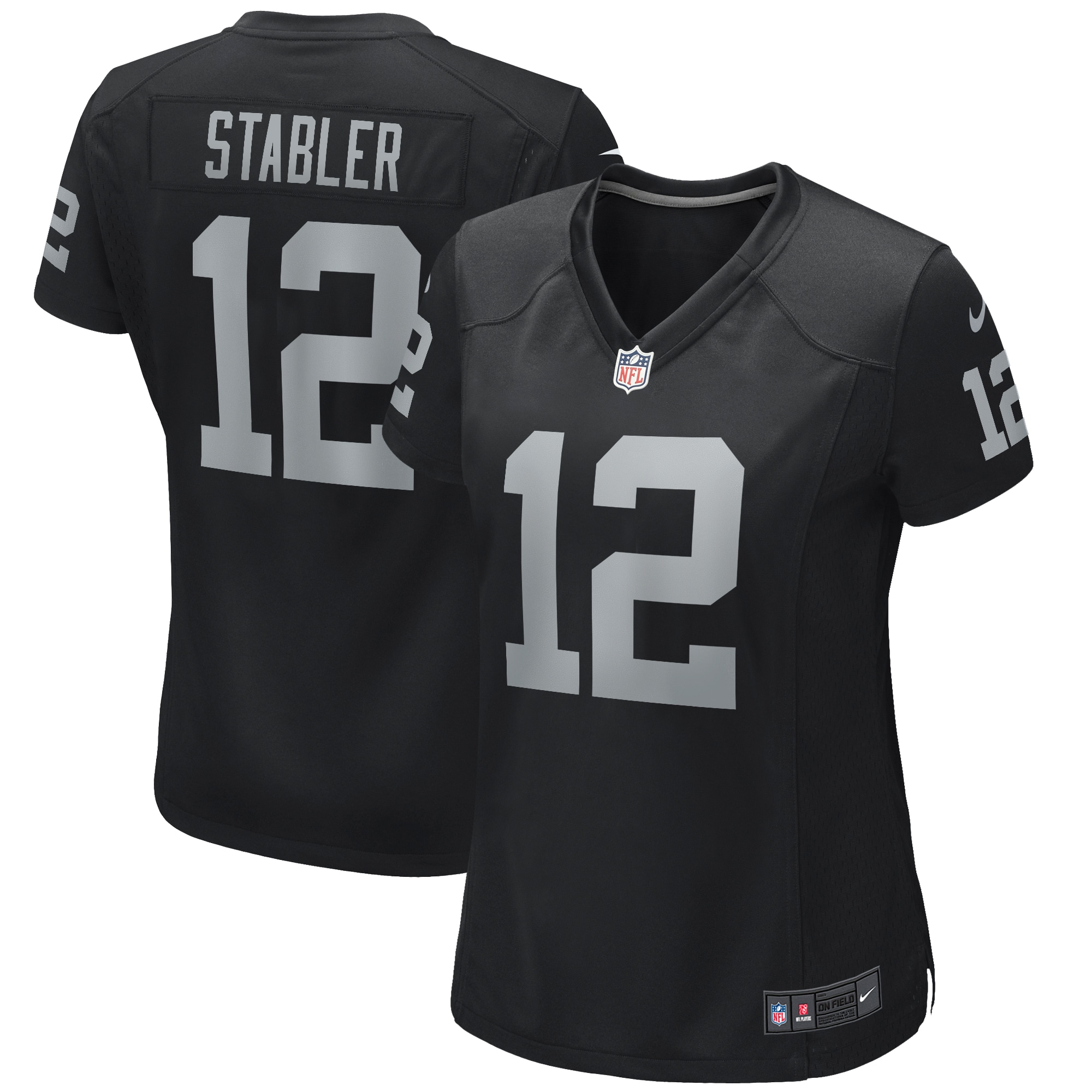 Women’s Las Vegas Raiders Ken Stabler Black Game Retired Player Jersey