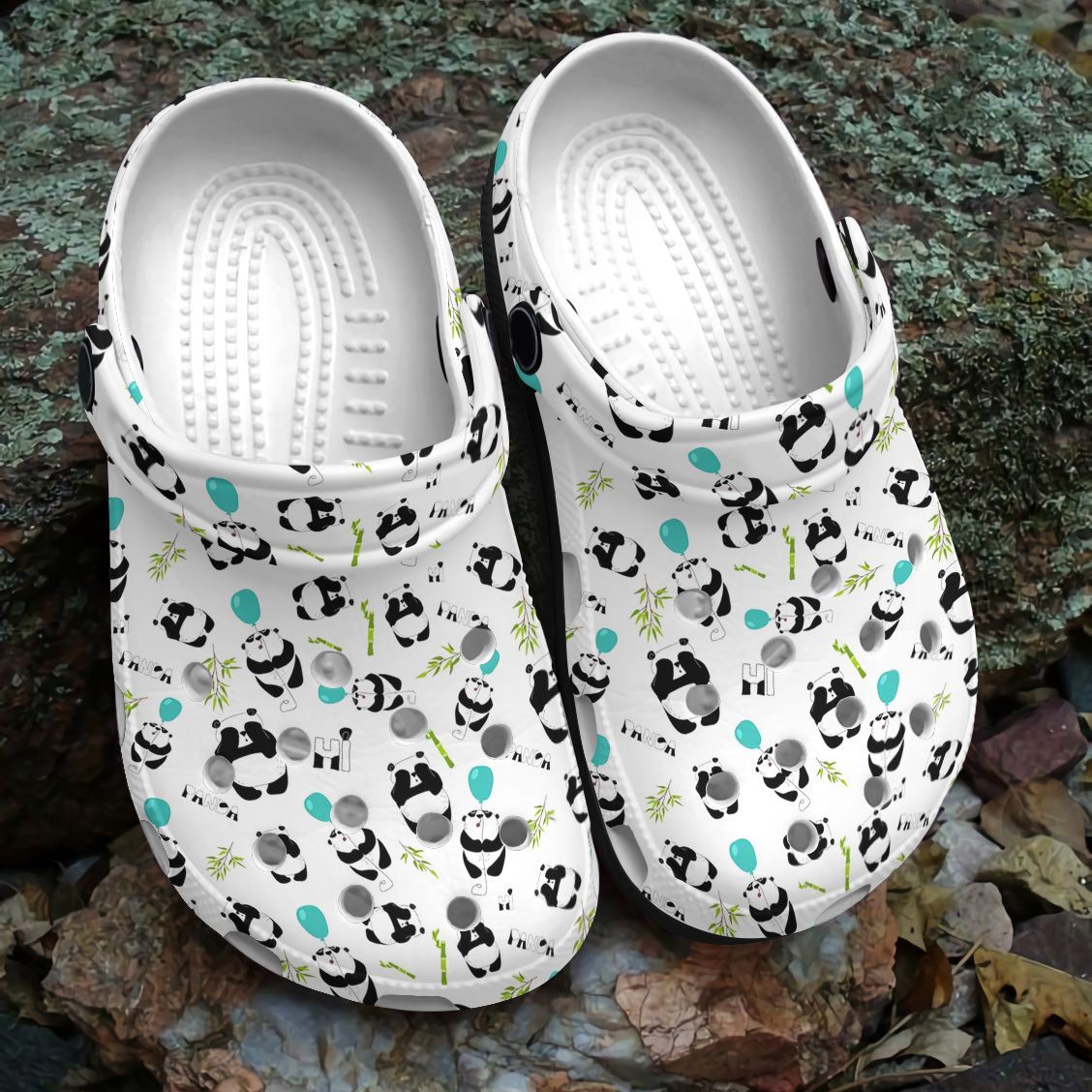 Panda Personalized Clog, Custom Name, Text, Color, Number Fashion Style For Women, Men, Kid, Print 3D Panda Life