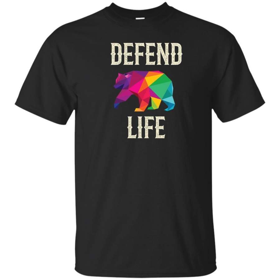 AGR Defend Love Wild Life Endangered Animals Bear T Shirt