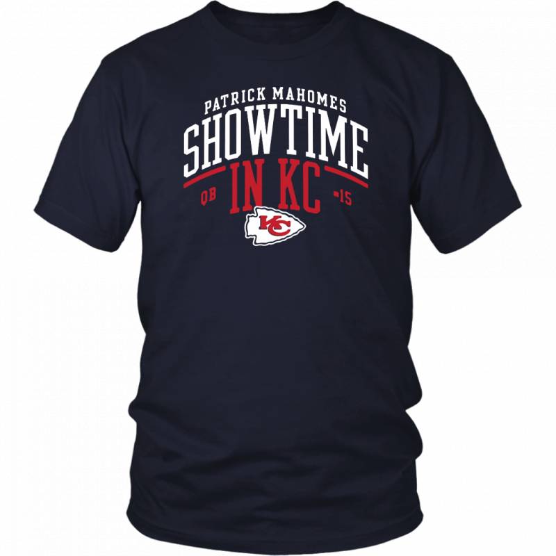 KANSAS CITY CHIEFS PATRICK MAHOMES SHOWTIME IN KC T-SHIRT