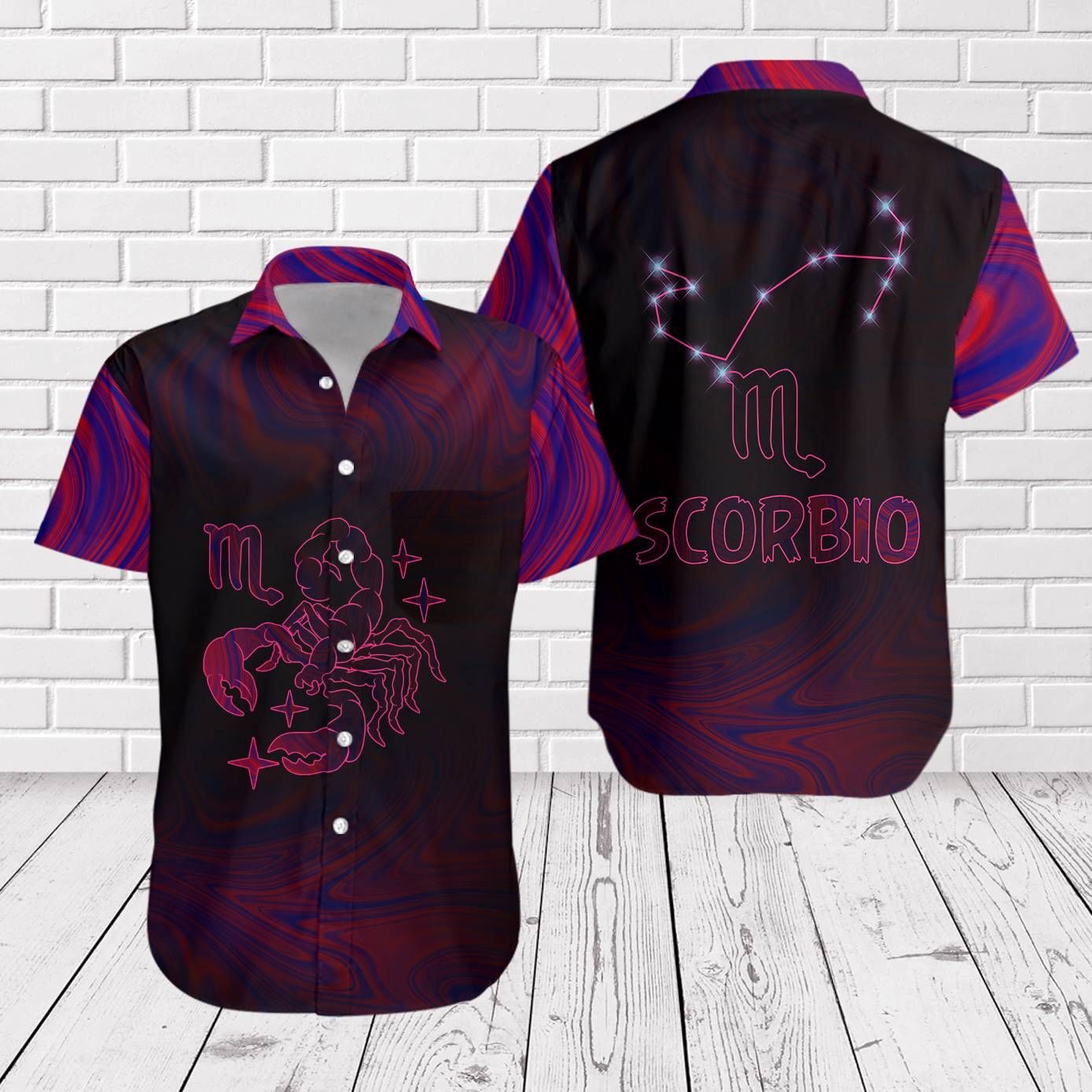 Amazing Scorbio Horoscope Hawaiian Shirt Zodiac Birthday Gifts