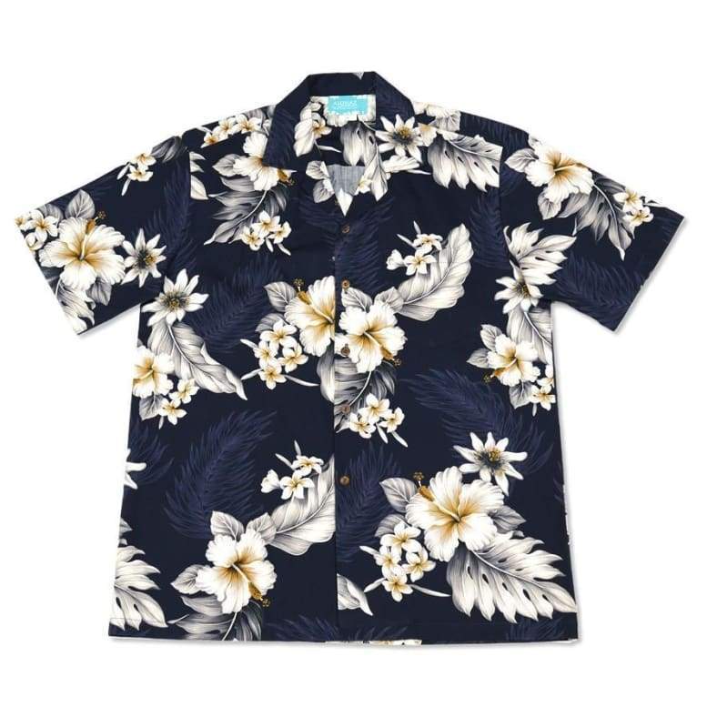 Blueberry Hawaii Cotton Shirt Ha50730