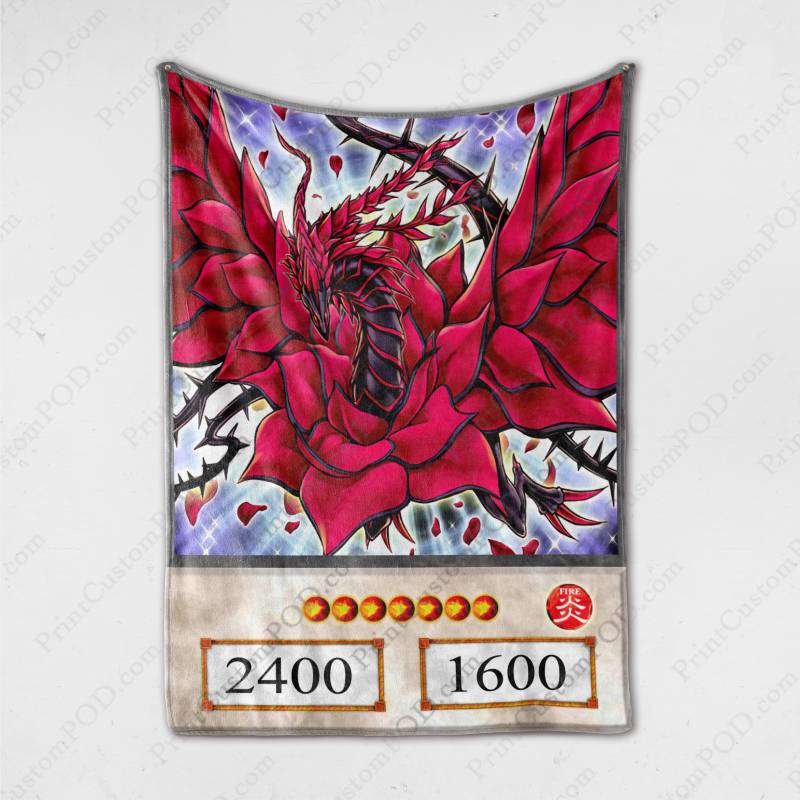 [TA] – Black Rose Dragon Blanket