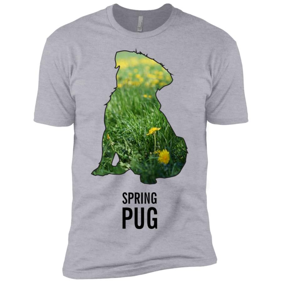 AGR Spring pug silhouette graphic art T-Shirt & Hoodie