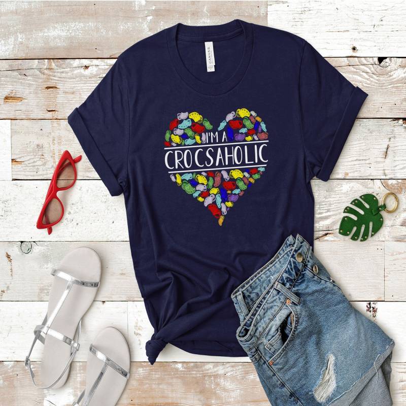 I'm A Crocsaholic T-Shirt, Crocs Lover, Crocs Heart, Crocs Fan, Croc Shoes, Croc Addict, Gift For Her, Funny Crocs Shirt, Croc Shirt Gift