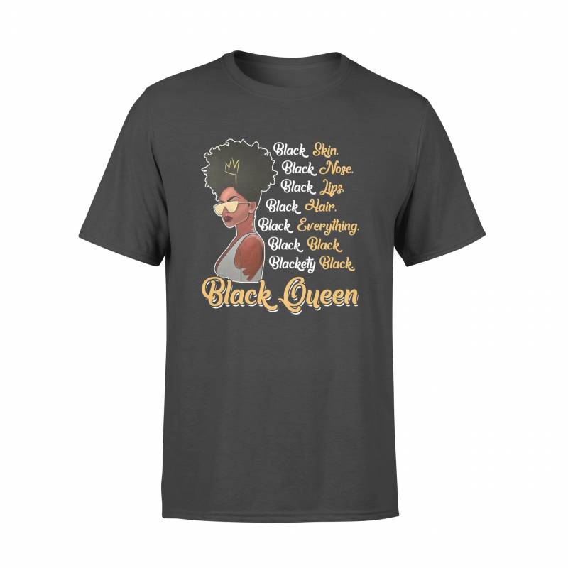 black queen nose lips hair – Standard T-shirt