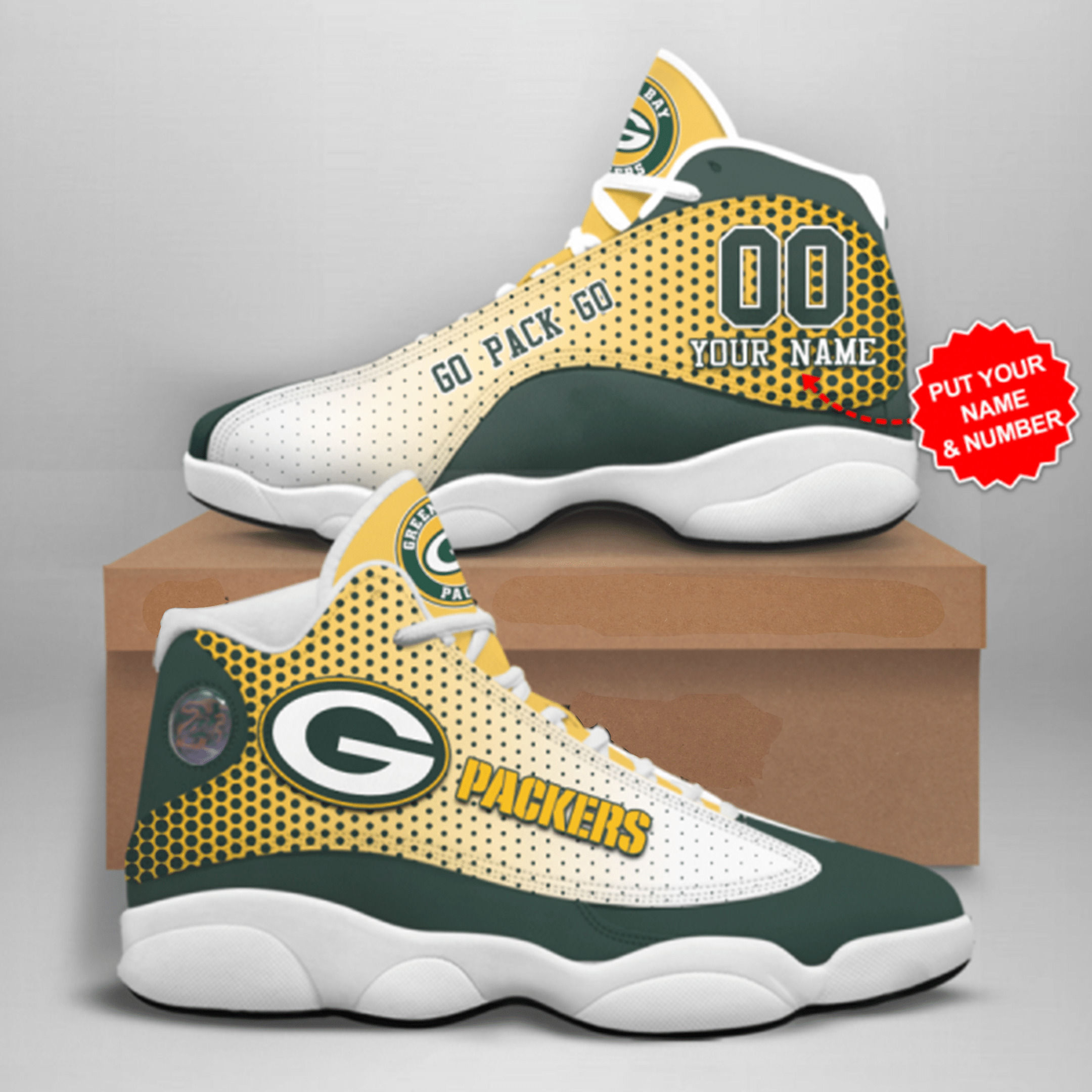 Personalized Green Bay Packers Jd13 Shoes – V9