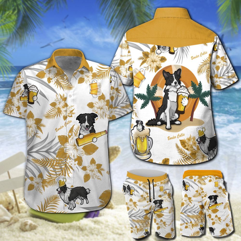 Border Collie Beer Hawaii Shirt 202 Ha22308