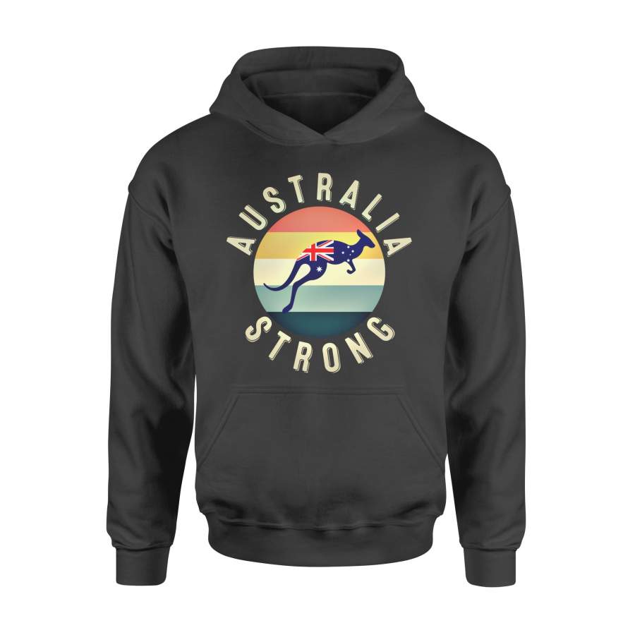 Animal gift idea Australia Strong Kangaroo Retro Graphic – Standard Hoodie