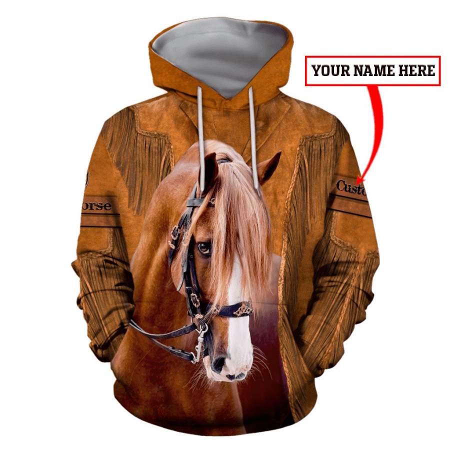 American Quarter Horse Native American Cowboy Custom Name 3D All Over Printed Unisex Shirts HHT19112008