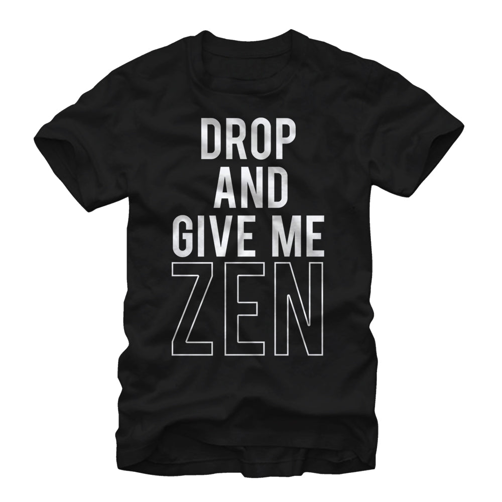 Chin Up Women’S Drop And Give Me Zen  Boyfriend Tee