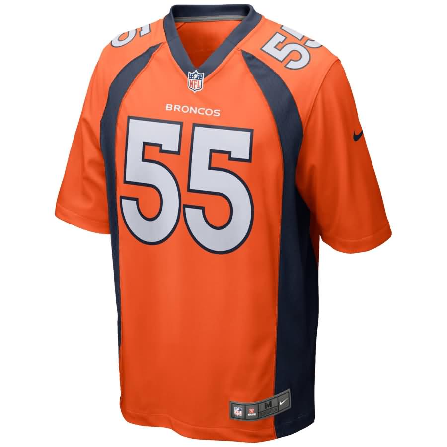 Bradley Chubb Denver Broncos 2018 NFL Draft First Round Pick Game Jersey – Orange