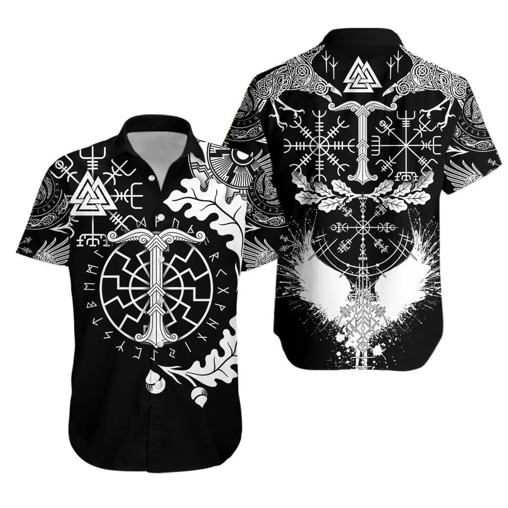 Viking Oak Leaf Hawaii Shirt Unisex Adult Ha43634