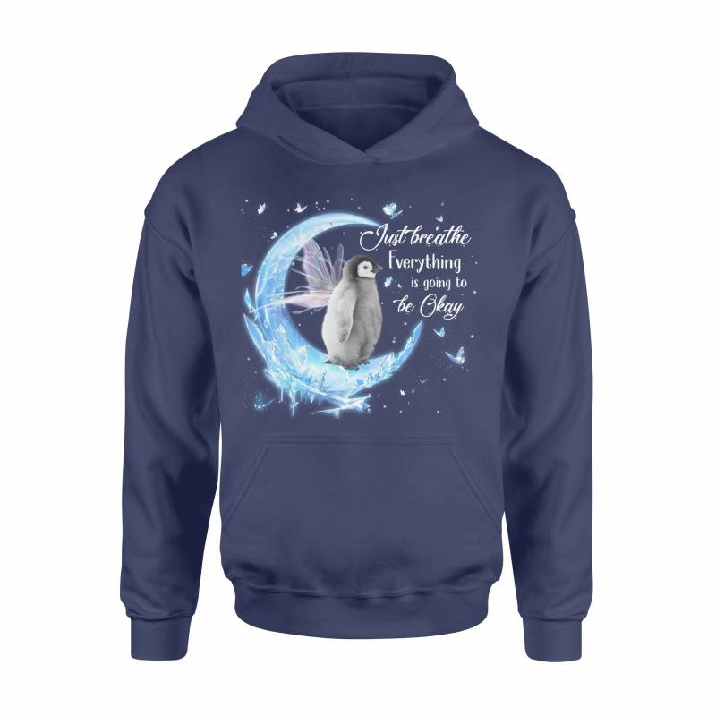 Sunshine89 – Fairy moon & penguin with the wing – Premium Hoodie